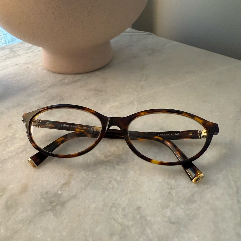 Miu Miu Brown Tortoise Glasses 09XV